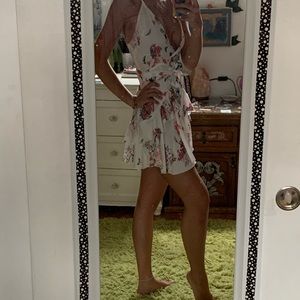 White mini dress